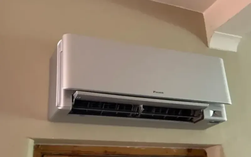 Wall-mounted Daikin air conditioning indoor unit, Haywards Heath